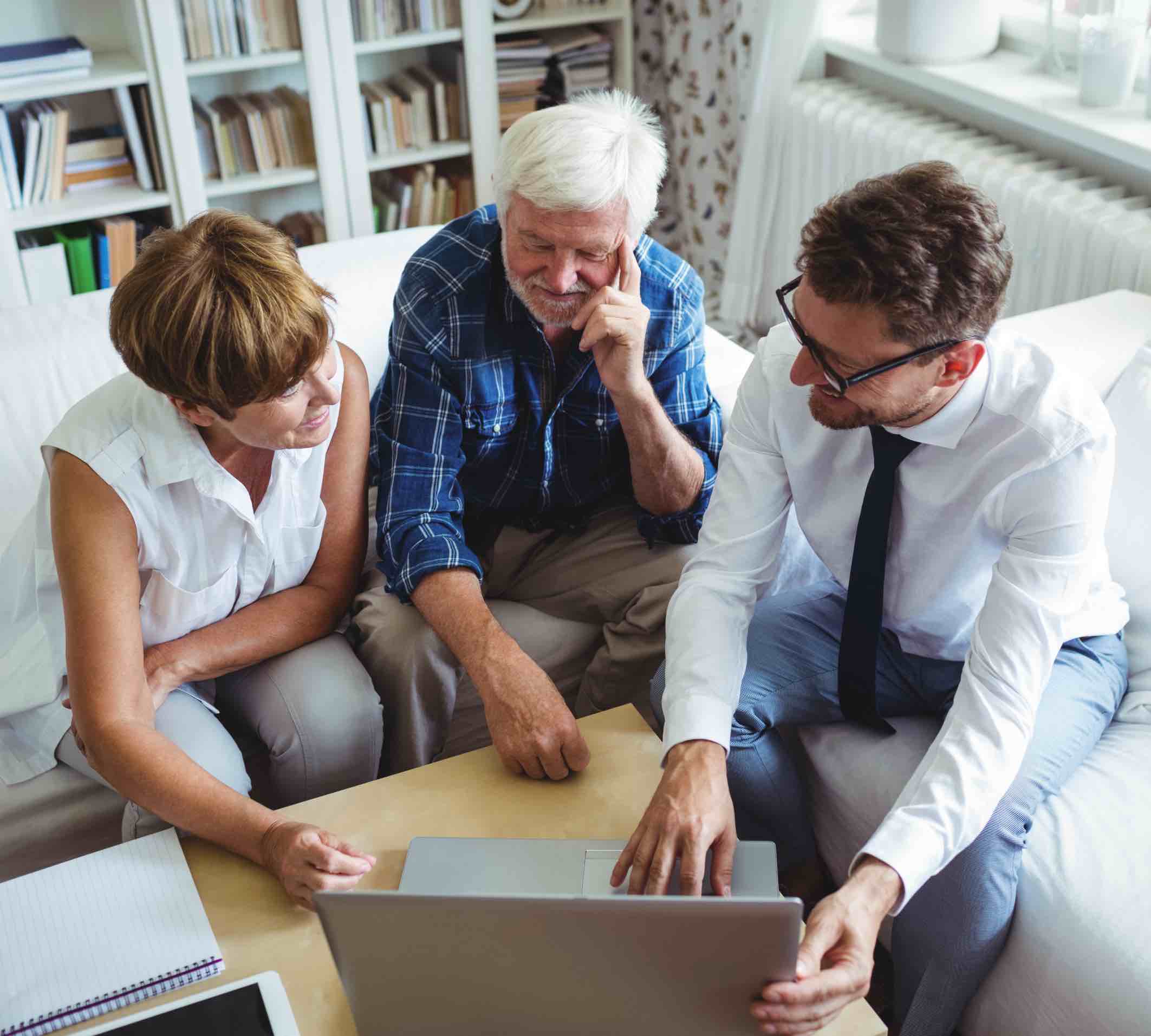 A financial planner working with a couple to help them prepare for the future like Paramount Tax & Accounting CPAs - Draper suggests.